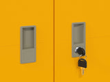 Storage Cabinet Mustard Yellow 60 x 40 x 140 cm Steel 891739
