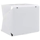 Folding LED Photo Studio Light Box 40x34x37 cm Plastic White 190215