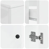 3 Piece Bathroom Cabinet Set BREDA High Gloss White 3417805