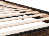 Bed Frame Smoked Oak 80 x 200 cm Engineered Wood 8009114