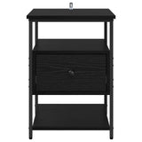 Bedside Cabinet 2 pcs Black Oak 40 x 42 x 56 cm Engineered Wood 881879