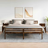 Bedside Cabinets 2 pcs with 2 Drawers Smoked Oak 40x36.5x62 cm 858641