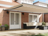 Retractable Awning Beige 500 x 350 cm Polyester and Aluminium 3331529