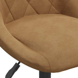 Bar Stool Brown Velvet 335314