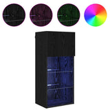 Wall-mounted TV Cabinets 2 pcs Black Oak 40.5 x 30 x 90 cm 882959