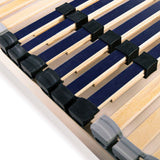Slatted Bed Base without Mattress with 42 Slats 7 Zones 120x200 cm 246465