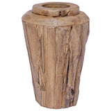285211 Decoration Vase 40x60 cm Solid Teak Wood
