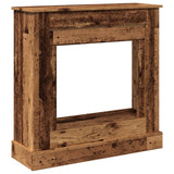 Fireplace Surround Old Wood 90x30x90 cm Engineered Wood 854596
