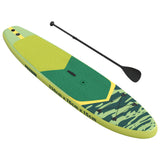 Inflatable SUP Board with Sail POSEIDON 330 x 76 x 15 cm Green 42039138
