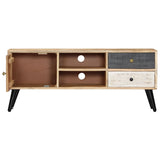 TV Cabinet 115x30x47 cm Solid Mango Wood 282878