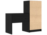 Desk with Drawer with Shelf with Storage 2 pcs Black Oak 3337298