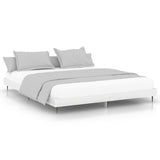 Bed Frame without Mattress High Gloss White 120x200 cm 832255