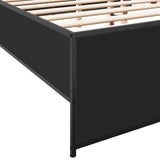 Bed Frame without Mattress Black 140x190 cm 3279897