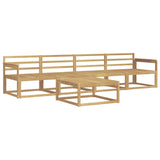 Outdoor Sofa Set 5 pcs White 79 x 79 x 37 cm Solid Acacia Wood 3386013