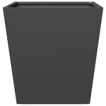 ZNTS Garden Planter Black 40x40x40 cm Steel 851052