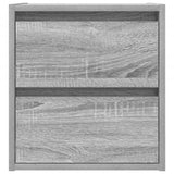 ZNTS Wall-mounted Bedside Cabinet Grey Sonoma 38x34x40 cm 861257