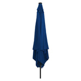 Garden Parasol 295 x 295 x 245 cm Polyester and Steel Azurblau 42003667