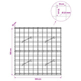 Gabion with 3.5 mm Wire and 10x10 cm Mesh 100x10x100 cm 3463004