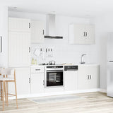 7 Piece Kitchen Cabinet Set Lucca White Engineered Wood 3314771