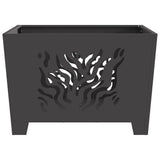Fire Pit Black 60 x 60 x 40 cm Steel 858914