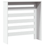 ZNTS Radiator Cover White 78x20x82 cm Engineered Wood 852681