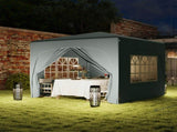 3 x 3m Pop-Up Gazebo Shelter, with Accessories - Light Grey T3398P328389