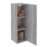 ZNTS TV Cabinets 2 pcs Grey Sonoma 30.5x30x90 cm Engineered Wood 815750