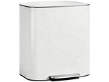 50L Kitchen Bin with Soft-Close Lid and Stay-Open Function, Stainless Steel Pedal Bin with Removable T3398P424975