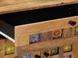 Bedside Cabinet Natural 50 x 33 x 60 cm Solid Mango Wood 4018271