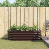 Garden Raised Bed Brown 160 x 80 x 44 cm Steel 42008140