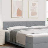 Headboard with Headboard Light Grey 200 cm Faux Leather 42007280