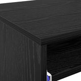 Desk with Drawer Black Oak 77.5 x 43 x 79 cm Engineered Wood 869515