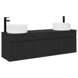 Bathroom Cabinet Set 3 pcs Black 49 x 44.5 x 65.5 cm 3405778