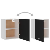 ZNTS Hanging Cabinets 2 pcs Black 50x31x60 cm Engineered Wood 805079