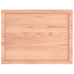 Bathroom Countertop Light Brown 80x60x cm Treated Solid Wood 3156123