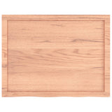 Bathroom Countertop Light Brown 80x60x cm Treated Solid Wood 3156123