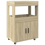 Bar Cart Sonoma Oak 60x39.5x89 cm Engineered Wood 848271