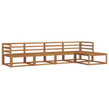 Outdoor Sofa Set 5 pcs Natural Solid Acacia Wood 3367422