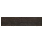 Table Top Dark Brown 180x40x cm Treated Solid Wood Oak 3156452