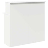Reception Desk White 100x50x103.5 cm Engineered Wood 859024