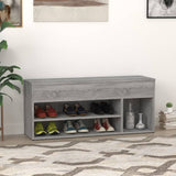Shoe Bench Grey Sonoma 105x30x45 cm Engineered Wood 816057
