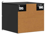 Wall-Mounted Bedside Cabinet Black 33 x 34.5 x 43 cm 898297