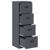 File Cabinet Anthracite 45.5 x 42 x 139 cm Cold-Rolled Steel 891624