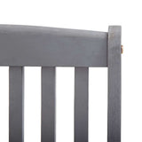 Outdoor Chair Set of 6 Grey Solid Acacia wood Standard Foldable 3065519