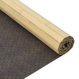 Rug Rectangular Light Nature 100x500 cm Bamboo 376825