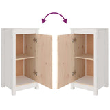 Sideboard White 39x35x80 cm Solid Wood Pine 813726