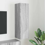 TV Wall Cabinet Grey Sonoma 30 x 31 x 100 cm Engineered Wood 892321