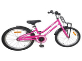 Kids Bike 22 Inches for 7-12 Years Old Pink Black 42009252