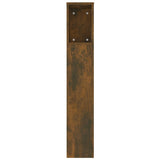 Headboard Cabinet Smoked oak Engineered wood 220x18.5x104.5 cm 817282