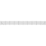 Wire Mesh Fence with Flange Green 1.4x25 m 154187